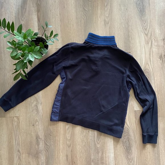 Hugo Boss Navy Cotton Knit Half-Zip Sweater - Picture 6 of 14